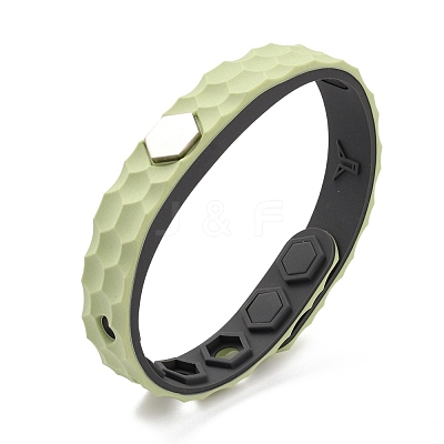 Flat Silicone Cord Bracelets BJEW-F421-01E-1