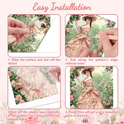 3 Sheets 3 Styles PVC Waterproof Decorative Stickers DIY-WH0404-104-1