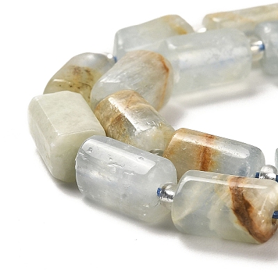 Natural Blue Calcite Beads Strands G-N327-06-05-1