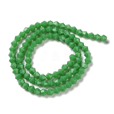 Opaque Solid Color Imitation Jade Glass Beads Strands GLAA-F029-P4mm-08-1