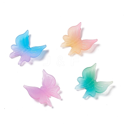 Two Tone Opaque Acrylic Cabochons X-OACR-C009-11-1