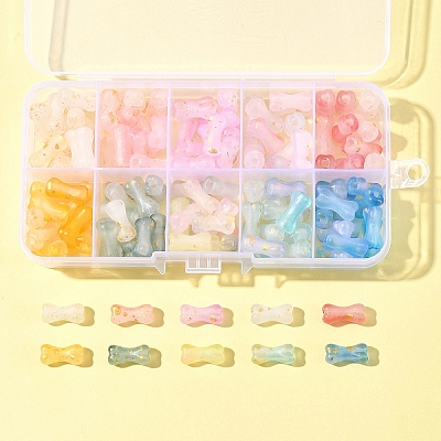 130Pcs 13 Colors Gradient Color Transparent Acrylic Beads OACR-FS0002-04-1