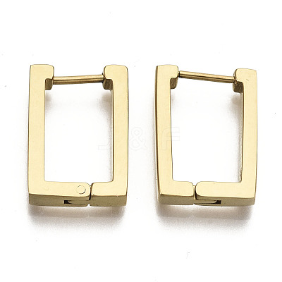 304 Stainless Steel Huggie Hoop Earrings X-STAS-R115-21G-1