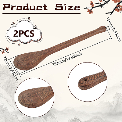Wood Massage Stick AJEW-WH0348-605-1
