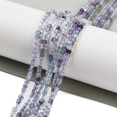 Natural Colorful Fluorite Beads Strands G-H042-B06-01-1
