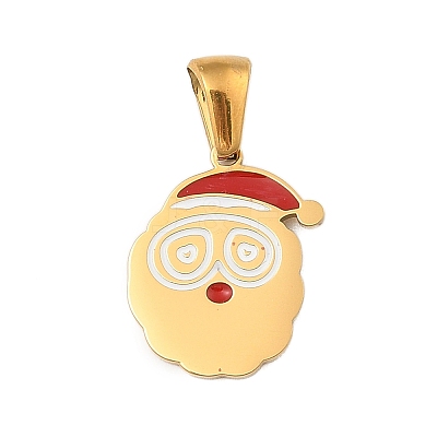 Christmas Theme 304 Stainless Steel Pendants STAS-R007-01B-G-1
