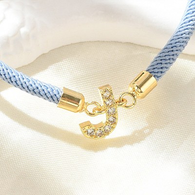Adjustable Nylon Cord Bracelets BJEW-C096-01G-10-1