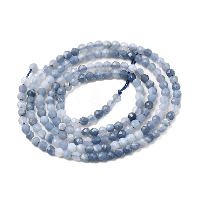 Natural Blue Opal Beads Strands G-P603-C-2mm-04-1