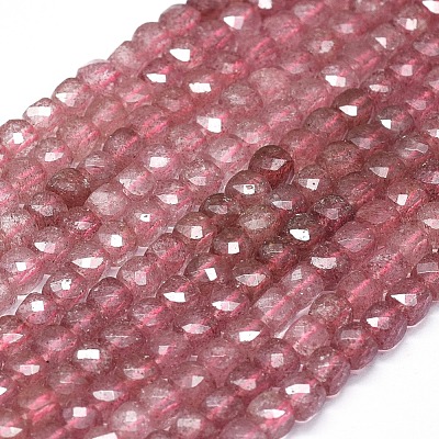 Natural Strawberry Quartz Beads Strands G-D0013-38-1