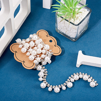1Yard Round Crystal Glass Rhinestone Cup Chains DIY-PJ0001-43B-1
