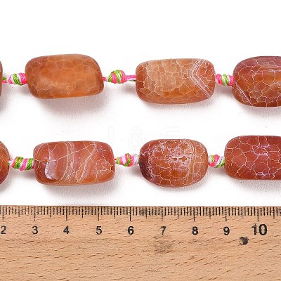 Natural Weathered Agate Beads Strands G-A321-P02-01-1