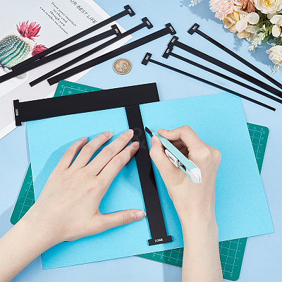 1 Set Acrylic Bookbinding Rulers DIY-FG0005-59-1