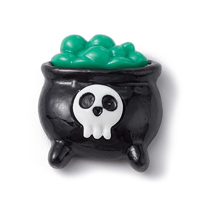 Halloween Opaque Resin Cabochons CRES-B010-01A-01-1