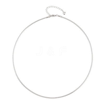 2MM Round Brass Chain Necklace Making KK-P354-02P-1