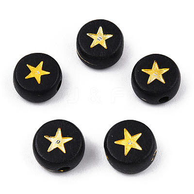 Opaque Acrylic Beads X-PACR-N006-006A-02A-1