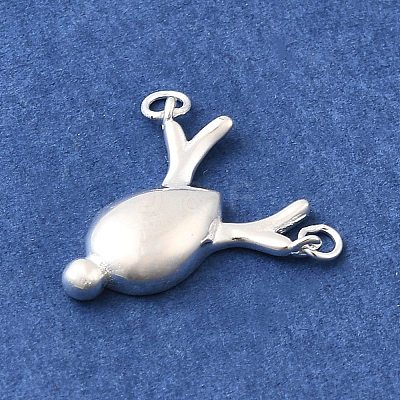 Christmas 925 Sterling Silver Deer Charms STER-A048-10S-1
