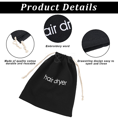 Canvas Cloth Hair Dryer Packing Drawstring Bags ABAG-WH20027-005A-1