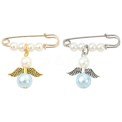 Iron Safety Pin Brooch JEWB-FS00002-1