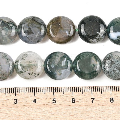 Natural Moss Agate Beads Strands G-L648-B11-15mm-1