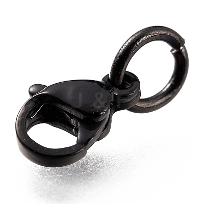 304 Stainless Steel Lobster Claw Clasps Ion Plating(IP) X-STAS-G240-01A-EB-1