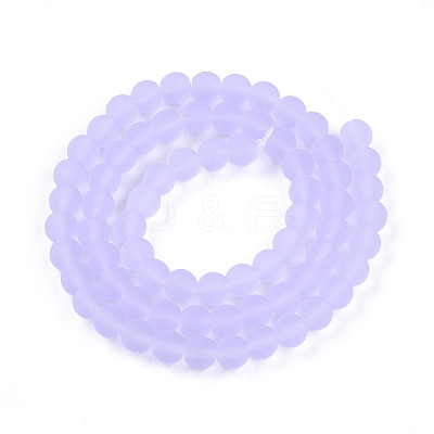 Transparent Glass Beads Strands GLAA-T032-T6mm-MD01-1