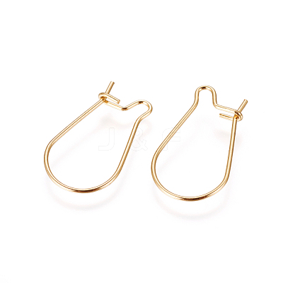 316 Surgical Stainless Steel Hoop Earrings Findings STAS-F216-01G-1