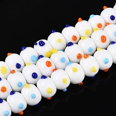 Handmade Lampwork Bumpy Beads LAMP-ZX003-07-01-1