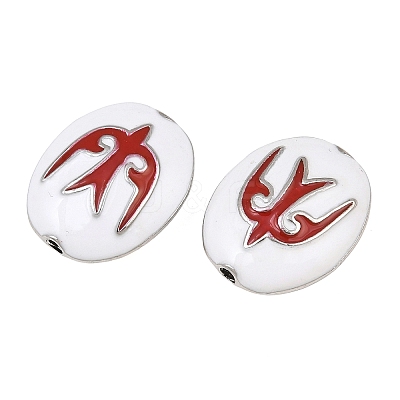 Brass Enamel Beads KK-CBA7BFE-01P-03-1
