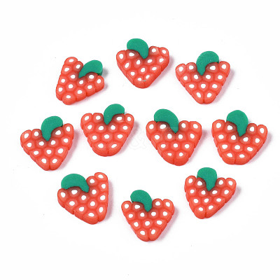 Autumn Theme Handmade Polymer Clay Cabochons CLAY-N006-57B-1