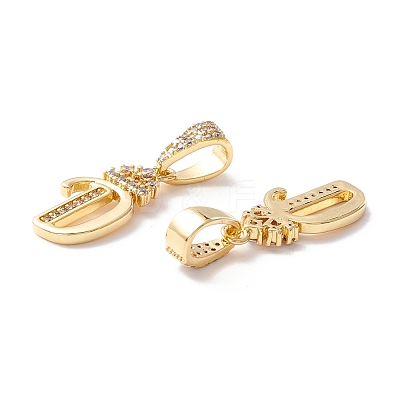 Eco-Friendly Brass Micro Pave Cubic Zirconia Pendants KK-K265-01G-D-1