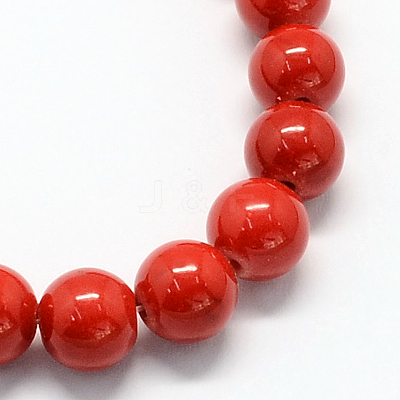 Natural Dyed Mashan Jade Gemstone Bead Strands X-G-R272-8mm-01-1
