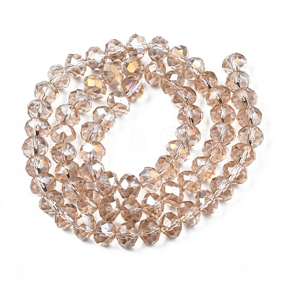 Electroplate Glass Beads Strands EGLA-A034-T8mm-B24-1