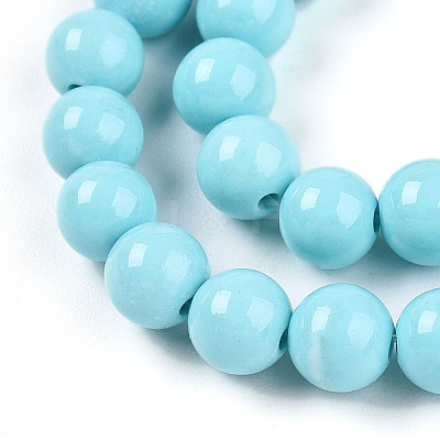Synthetic Turquoise Beads Strands G-A255-A04-02B-1