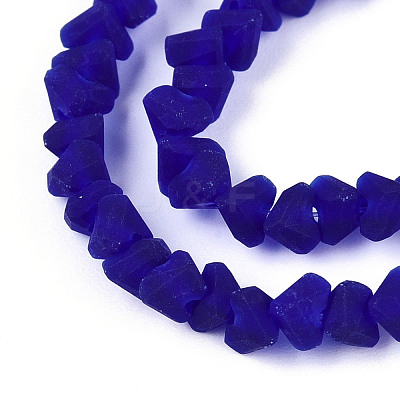Frosted Transparent Glass Beads X1-GLAA-N016-4mm-03-1