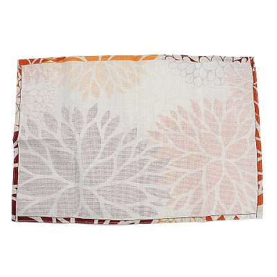 Autumn Floral Linen Placemat AJEW-Z051-02C-1