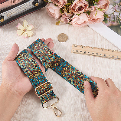 1Pc Evil Eye Pattern Adjustable Nylon Bag Straps AJEW-CL0003-40-1