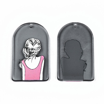 Transparent Acrylic Pendants KY-T022-01-1