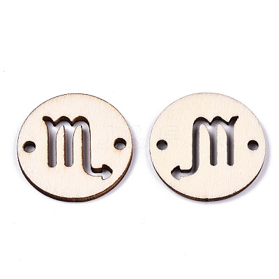 Unfinished Natural Poplar Wood Links Connectors WOOD-S045-139B-07-1