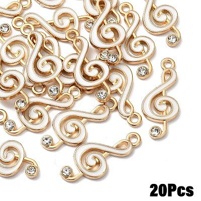20Pcs Alloy Enamel Pendants ENAM-YW0006-34C-1