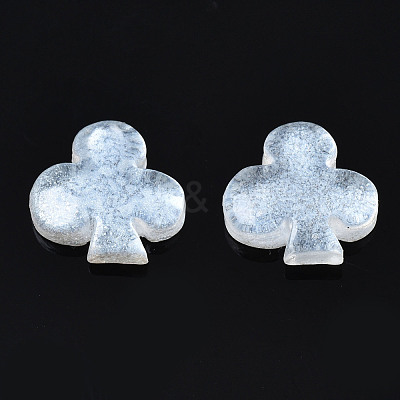 Spray Painted Transparent Resin Cabochons CRES-S302-61A-1