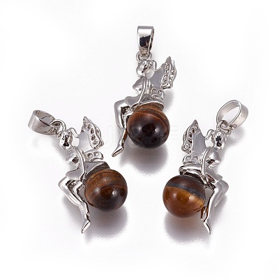 Natural & Synthetic Mixed Stone Pendants G-L512-E-1