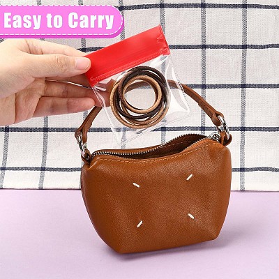35Pcs 7 Colors Transparent EVA Packaging Resealable Bags ABAG-TA0002-29B-1