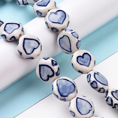 Handmade Porcelain Beads Strands PORC-M538-04-1