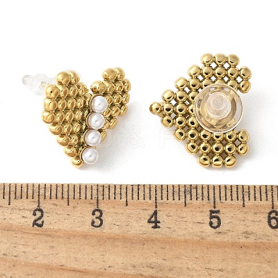 304 Stainless Steel Stud Earrings EJEW-S257-04G-1