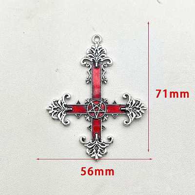Alloy Enamel Big Pendants PW-WGEF157-01-1