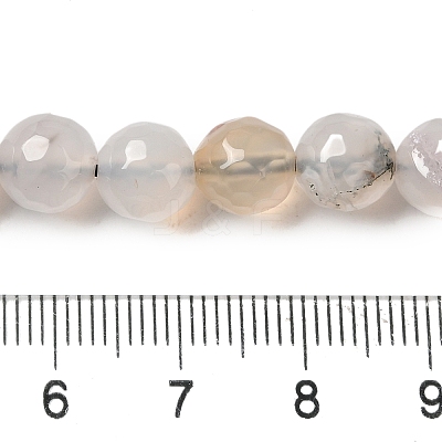Dyed & Heated Natural Agate Beads Strands G-P539-D01-04-1
