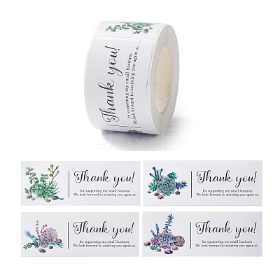 Thank You Stickers Roll DIY-O021-06-1