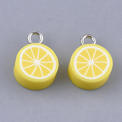 Handmade Polymer Clay Charms X-CLAY-S091-101-1