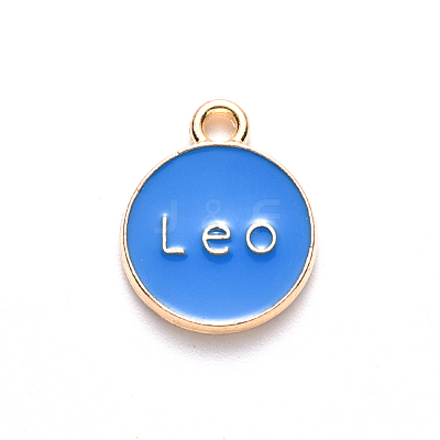 Alloy Enamel Pendants ENAM-S124-01B-02G-1