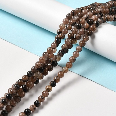 Natural Chiastolite Beads Strands G-F729-02A-1